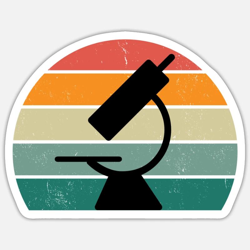 Pantoufles Animaux Tardigrades Microscope Microbio Sticker taille S (10 x 10 cm)