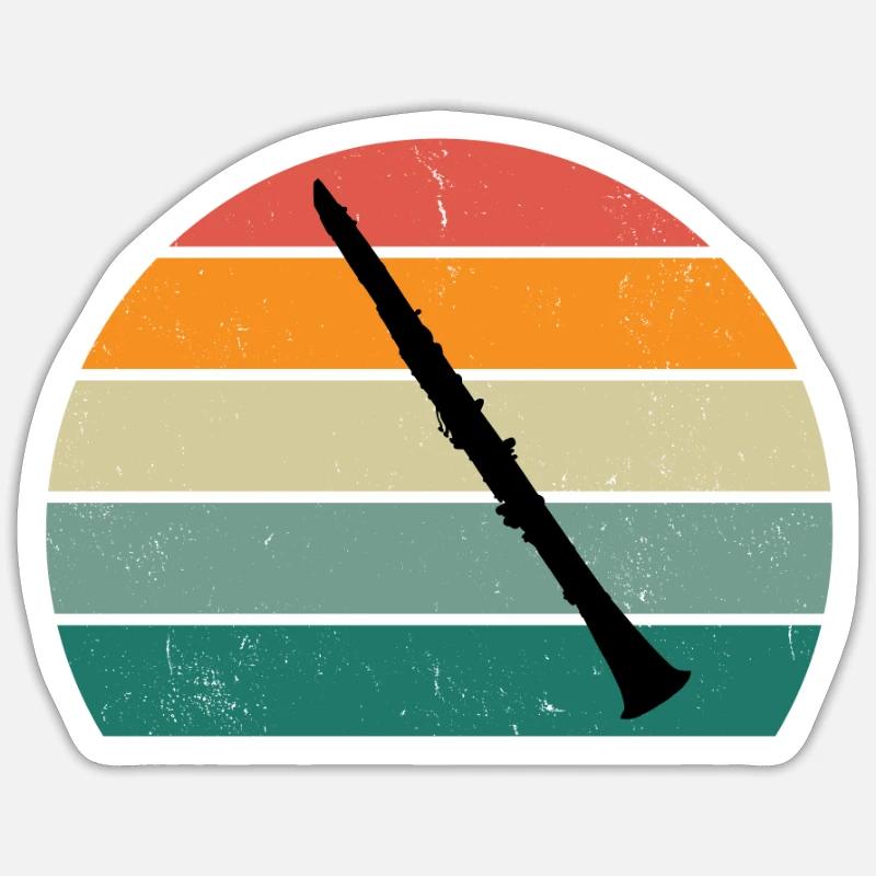 Clarinet player Clarinet player Clarinet Sticker size S (10 x 10 cm)