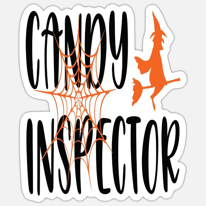 candy inspector - Sticker size S (10 x 10 cm) - white matte