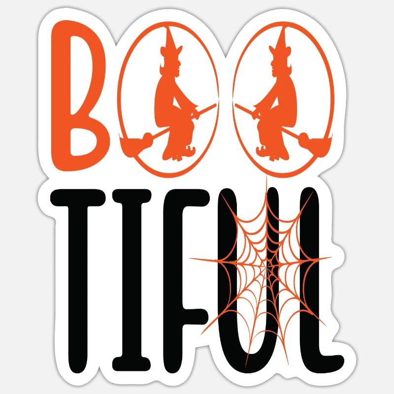 bootiful - Sticker size S (10 x 10 cm) - white matte