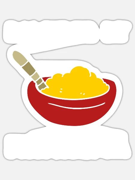 Mamaliga Romanian Moldovan Porridge Polenta - Sticker Größe S (10 x 10 cm) - Mattweiß
