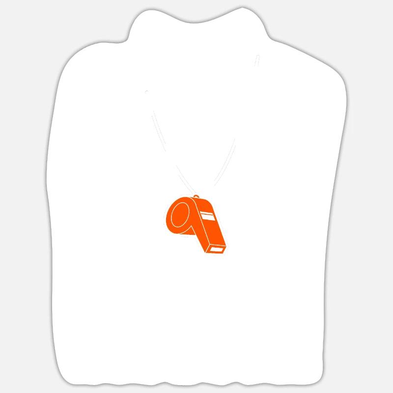 Tenue d’arbitre - Sticker taille S (10 x 10 cm) - blanc mat