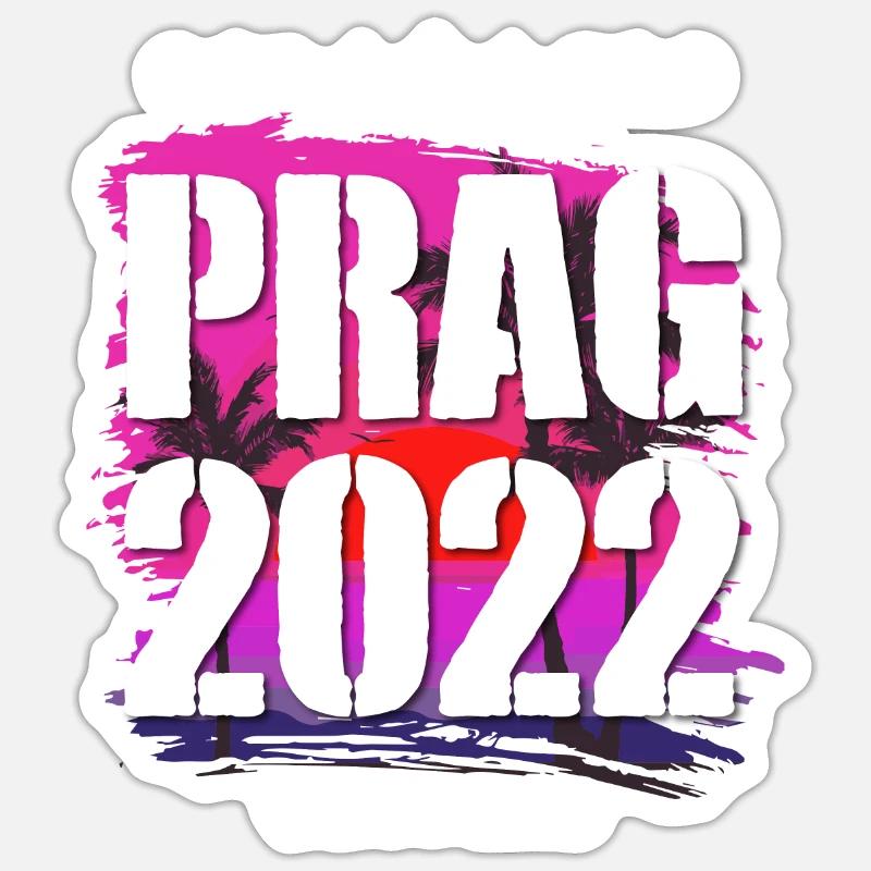 Prag 2022 - Sticker Größe S (10 x 10 cm) - Mattweiß