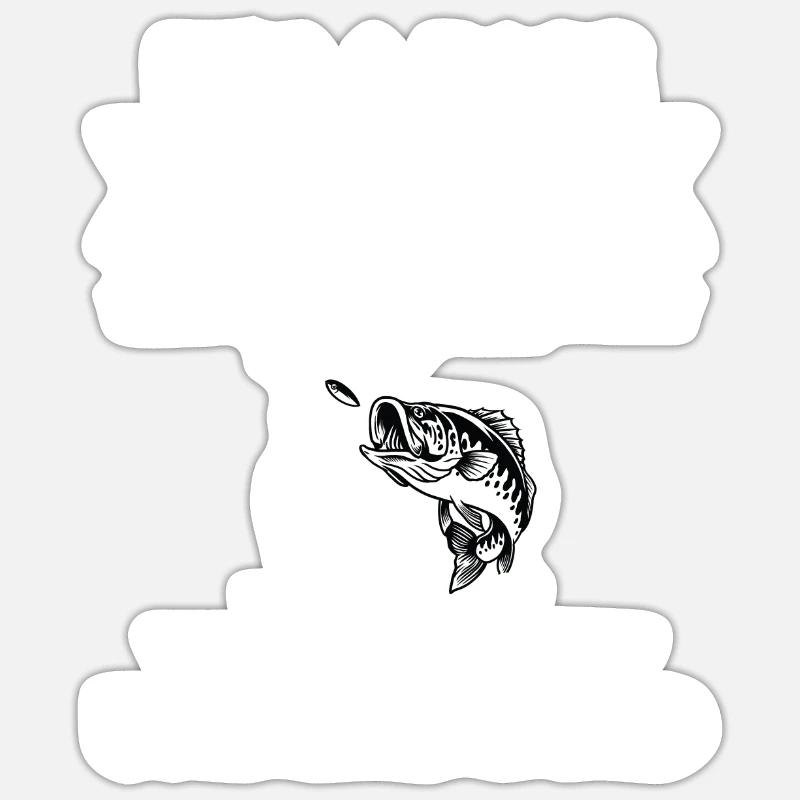 Perch Angelb - Sticker size S (10 x 10 cm) - white matte