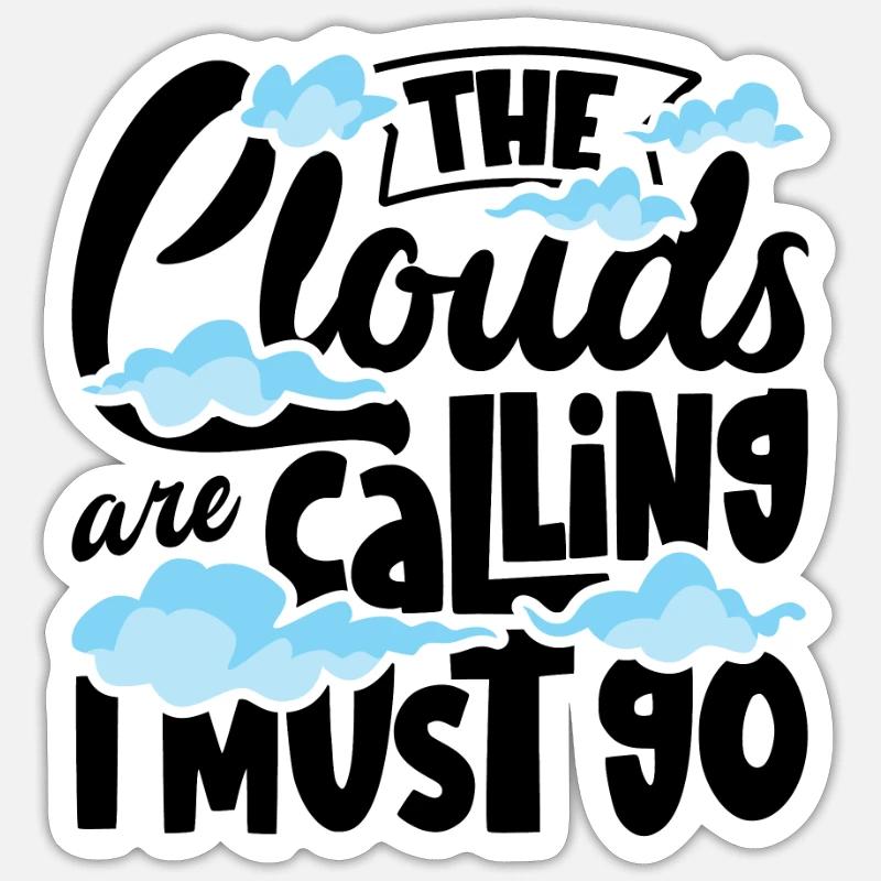 Cloud Watcher Meteorology Meteorologist Cloud Sticker size S (10 x 10 cm)