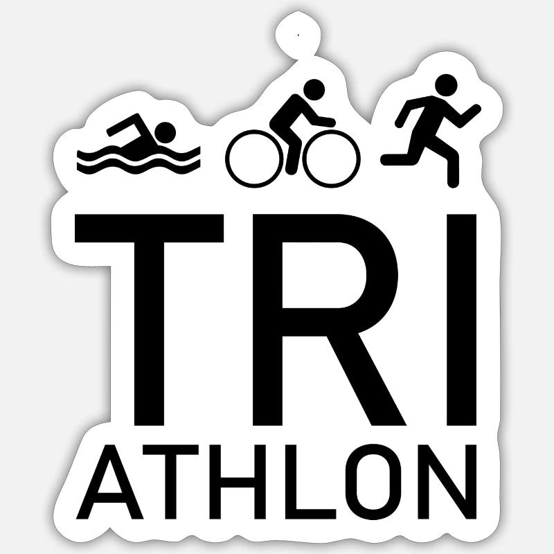 triathlon Sticker taille S (10 x 10 cm)