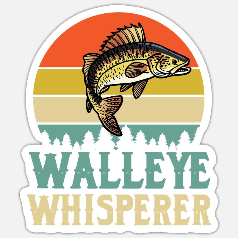 Walleye-flüsterer Sticker Größe S (10 x 10 cm)