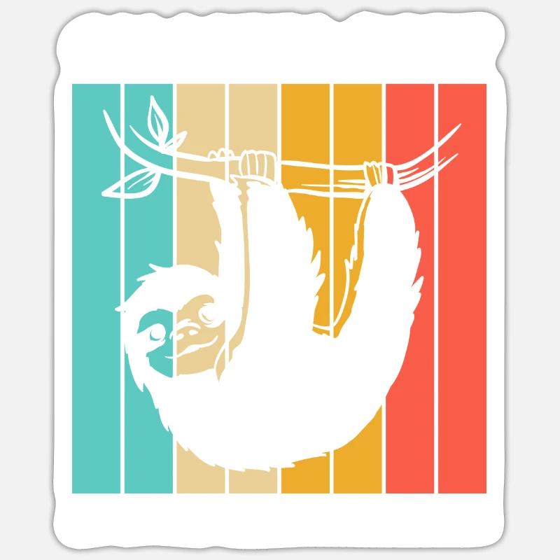 Faultier Sarkasmus Sarkastisch Geschenk Sticker Größe S (10 x 10 cm)