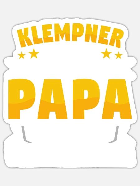 Klempner - Sticker Größe S (10 x 10 cm) - Mattweiß