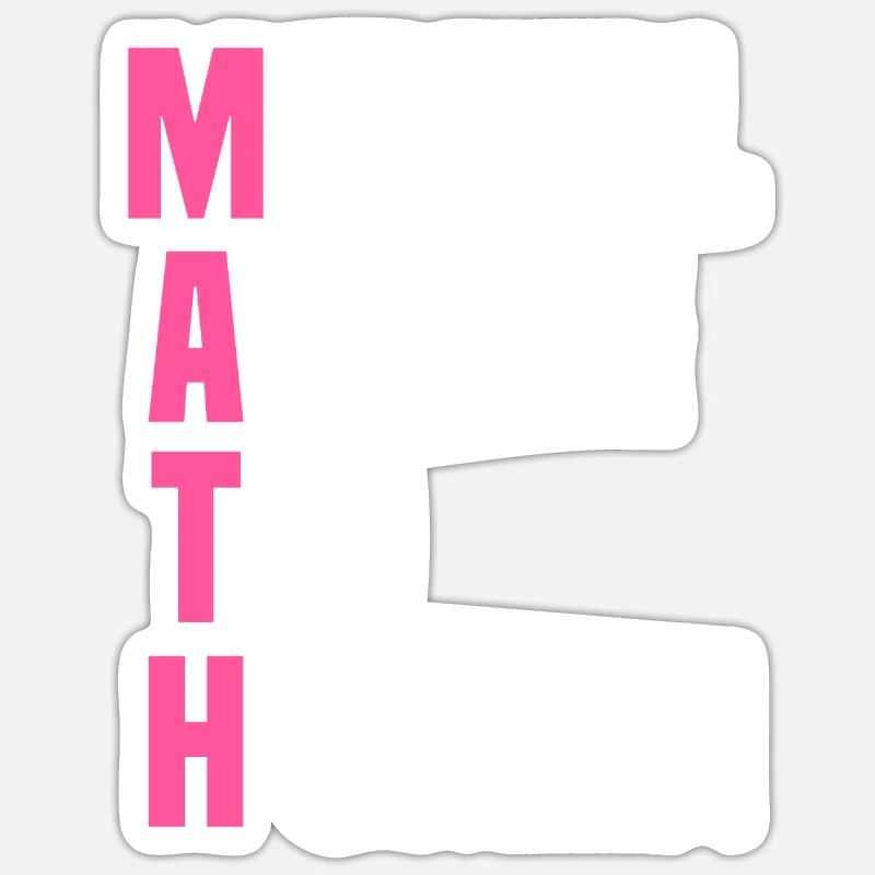 mathematics - Sticker size S (10 x 10 cm) - white matte