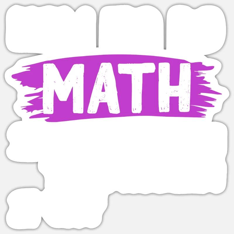 mathematik problem - Sticker Größe S (10 x 10 cm) - Mattweiß