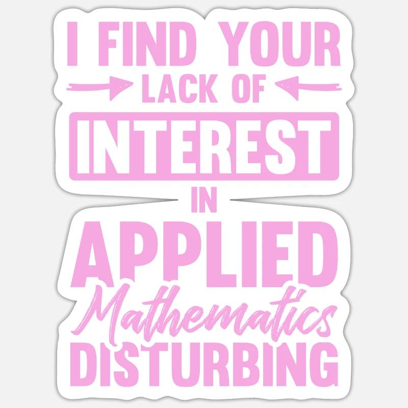 Learn mathematics - Sticker size S (10 x 10 cm) - white matte