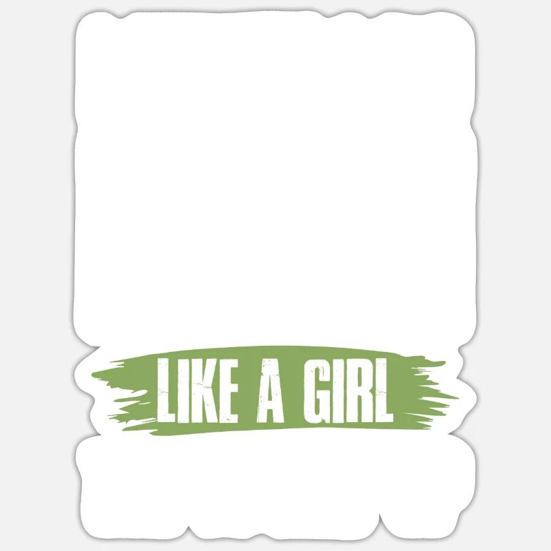 filles en mathématiques - Sticker taille S (10 x 10 cm) - blanc mat