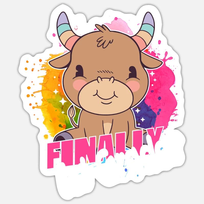 Finally 1st Grade, First Grader Sticker size S (10 x 10 cm)