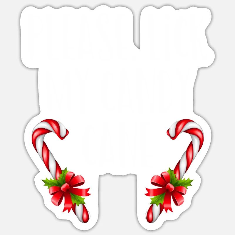 Christmas Candy Candy Xmas - Sticker size S (10 x 10 cm) - white matte