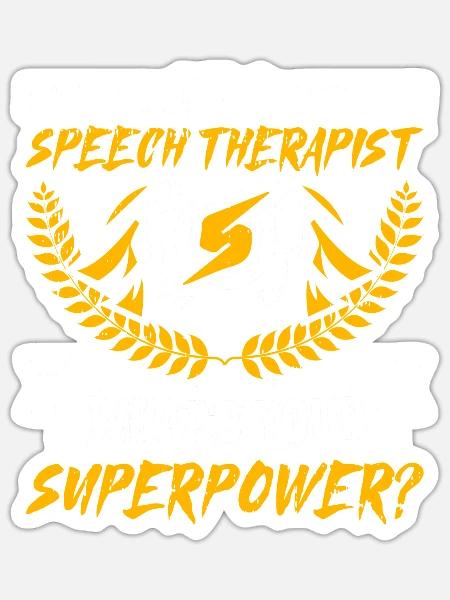 Sprachtherapeut Logopäde Geschenk - Sticker Größe S (10 x 10 cm) - Mattweiß