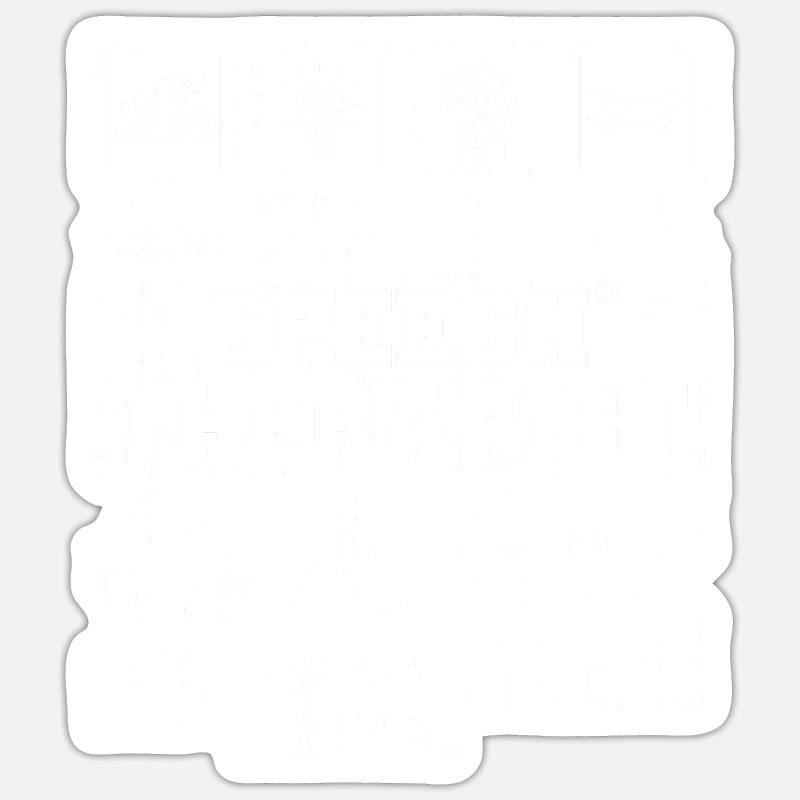Sprachtherapeut Logopäde Geschenk - Sticker Größe S (10 x 10 cm) - Mattweiß