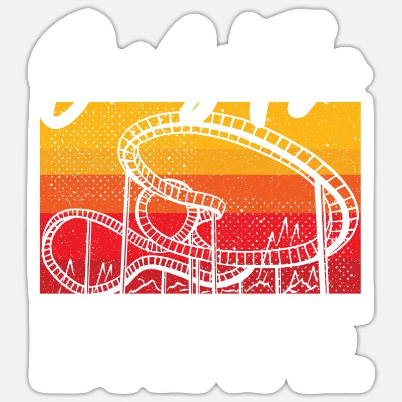 Only The Brave Roller Coaster Buddy Rollercoaster Sticker size S (10 x 10 cm)