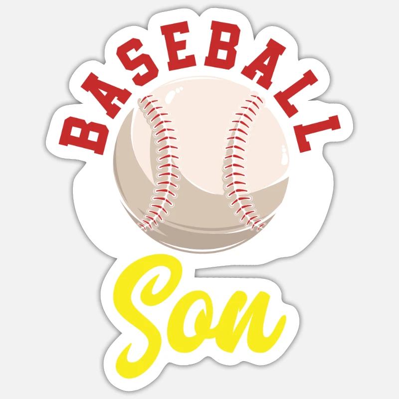 Baseball Son - Sticker size S (10 x 10 cm) - white matte