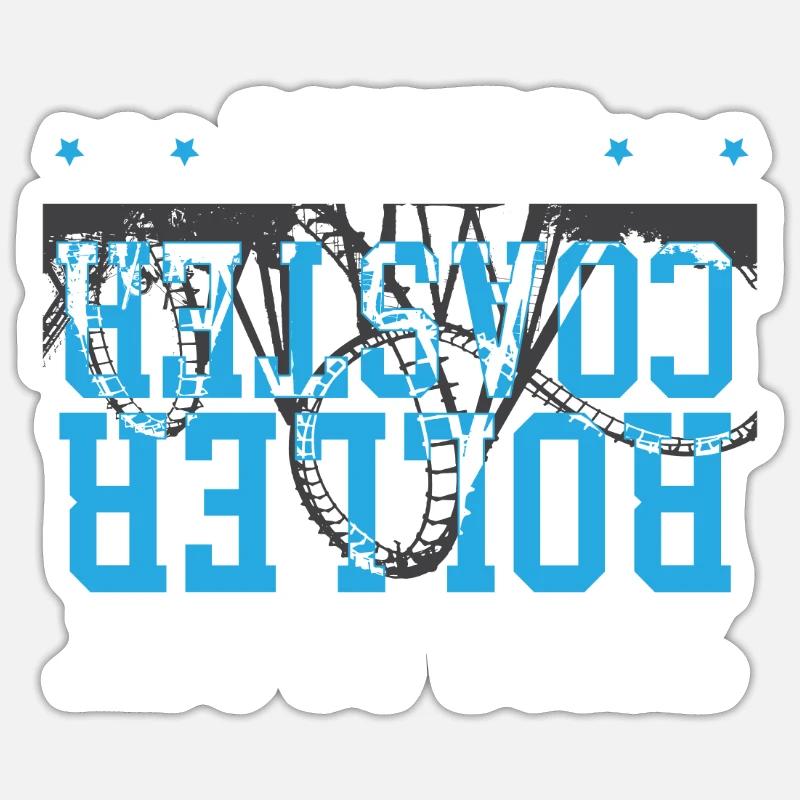 Rollercoaster Ride This Is My Best Roller Coaster Sticker size S (10 x 10 cm)