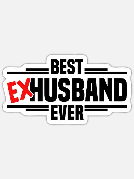 Scheidung Trennung Ehe Ex Scheidungsparty - Sticker Größe S (10 x 10 cm) - Mattweiß