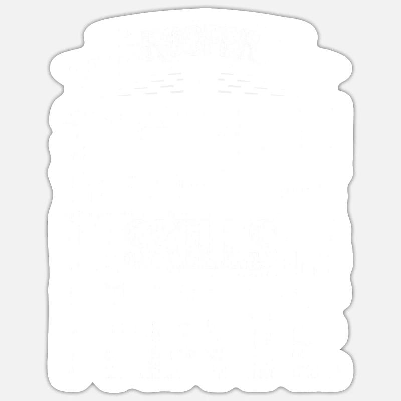 Bauarbeiter Dachdecker Geschenkidee - Sticker Größe S (10 x 10 cm) - Mattweiß