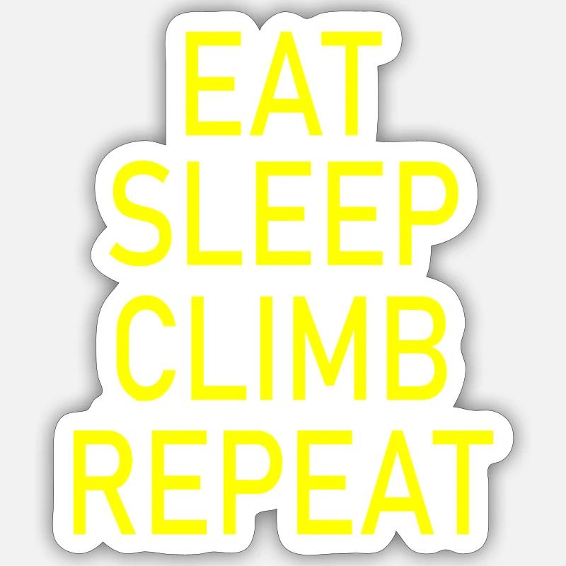 climbing - Sticker Größe S (10 x 10 cm) - Mattweiß