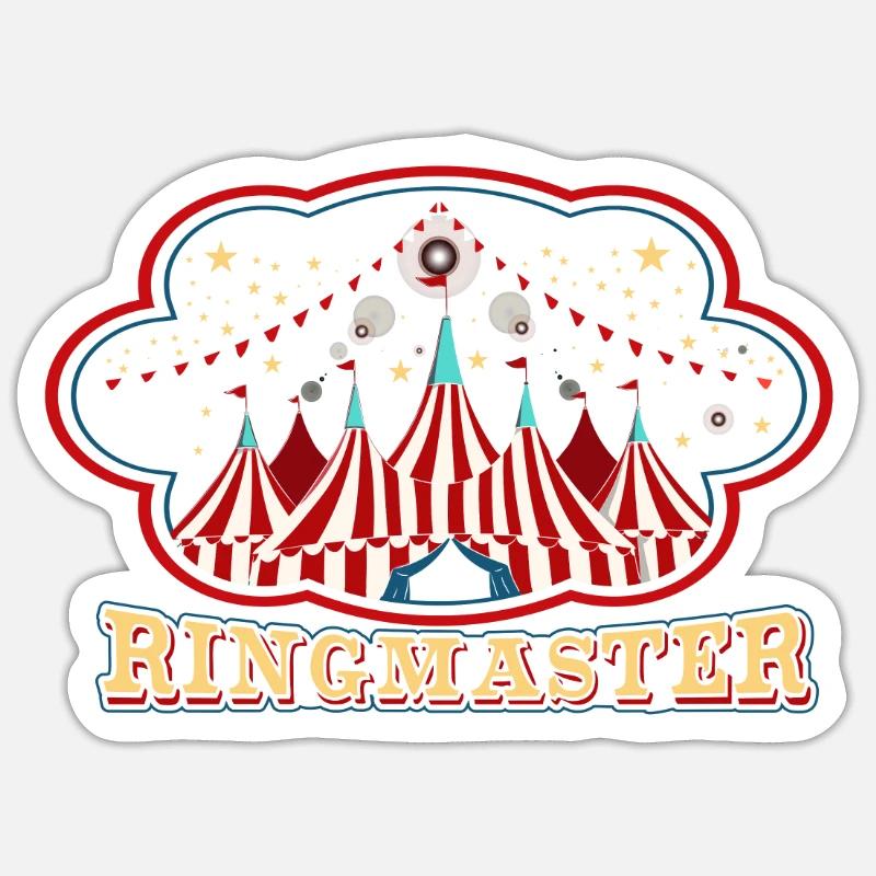 Circus Ringmaster Costume Sticker size S (10 x 10 cm)