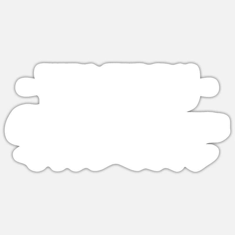 T es tendu comme une crampe - Sticker taille S (10 x 10 cm) - blanc mat