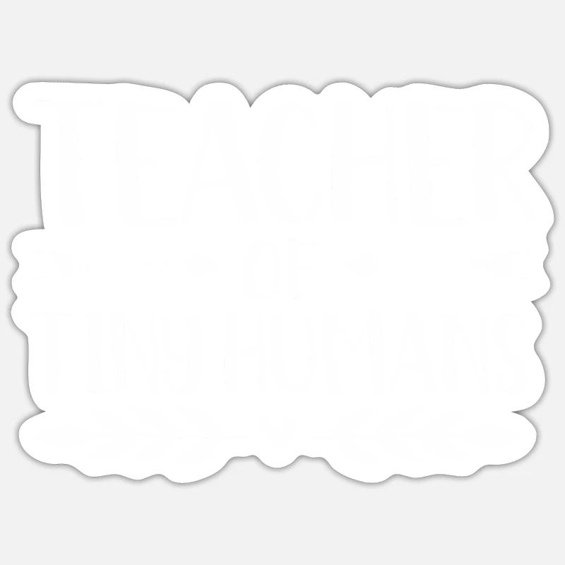 Professeur de Tiny Humans Kindergarten Lehrer Sticker taille S (10 x 10 cm)