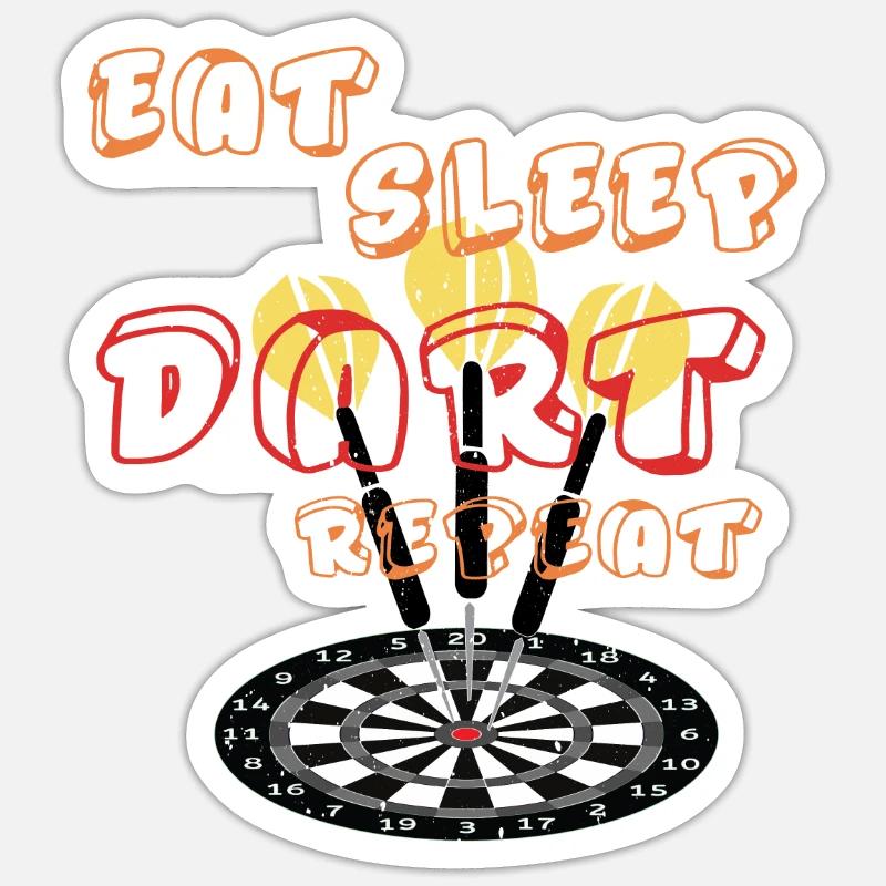 Fléchettes Fléchettes Dartboard Lancer Flèche Sticker taille S (10 x 10 cm)