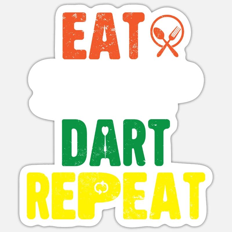 Fléchettes Fléchettes Dartboard Lancer Flèche Sticker taille S (10 x 10 cm)