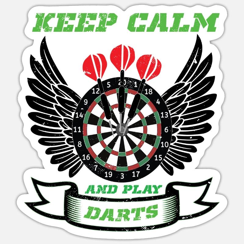 Fléchettes Fléchettes Dartboard Lancer Flèche Sticker taille S (10 x 10 cm)