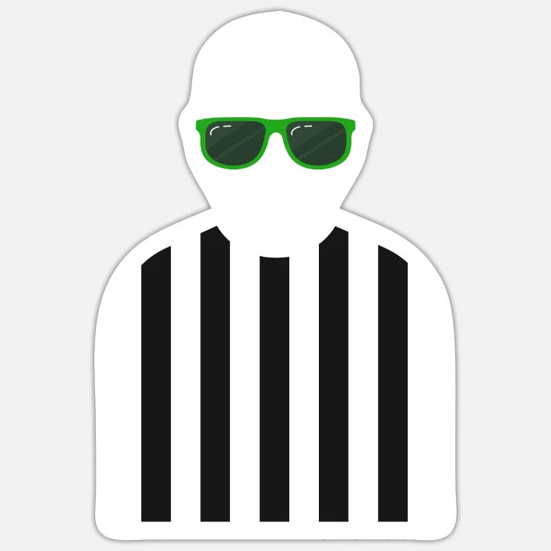 Referee Outfit - Sticker size S (10 x 10 cm) - white matte