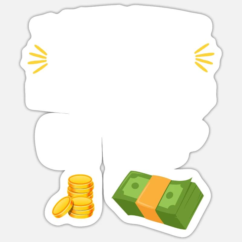 la paye - Sticker taille S (10 x 10 cm) - blanc mat