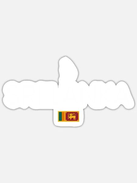Sri Lanka Backpacking - Sticker Größe S (10 x 10 cm) - Mattweiß