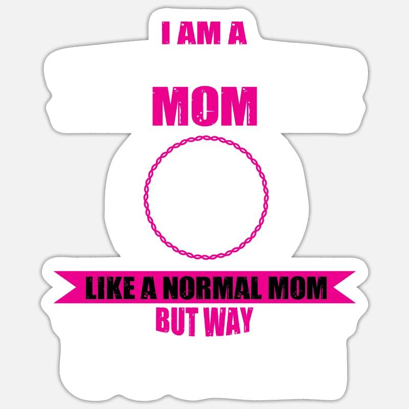Chemise Rayée Perch Mama - Sticker taille S (10 x 10 cm) - blanc mat