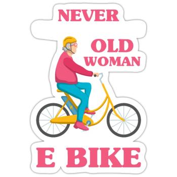 Elektrofahrrad Akku Batterie Fahrrad E-Bike - Sticker Größe S (10 x 10 cm) - Mattweiß - Vorne