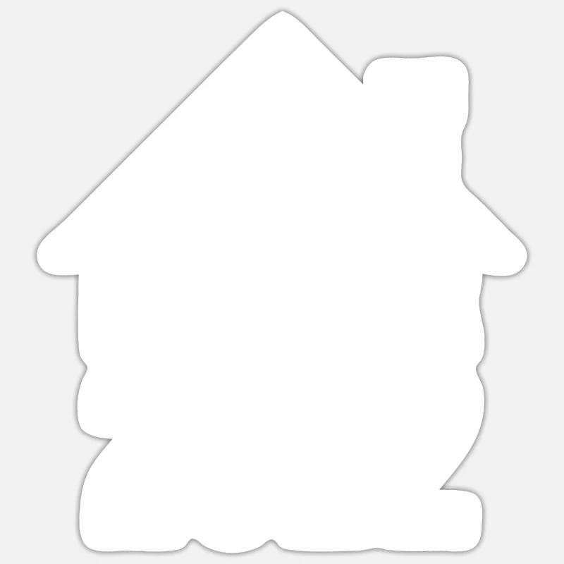 Bauherr 2022 Eigenheim - Sticker Größe S (10 x 10 cm) - Mattweiß