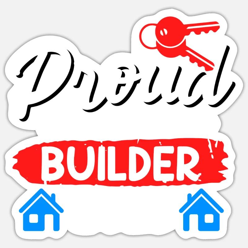 Proud client 2023 Topping-out ceremony for owner-occupied homes Sticker size S (10 x 10 cm)