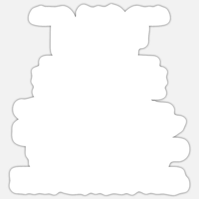 je suis prof de maths - Sticker taille S (10 x 10 cm) - blanc mat