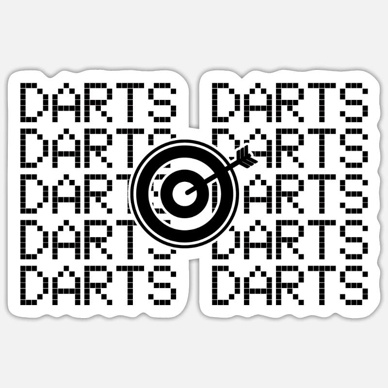 Fléchettes fléchettes Sticker taille S (10 x 10 cm)