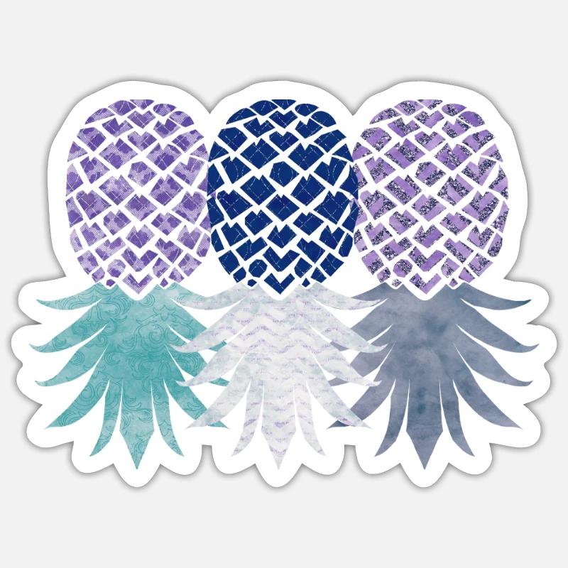 Funny Upside Down Pineapple Swinger Merchandise Sticker size S (10 x 10 cm)