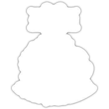 Le café n’est que de l’eau gothique - Sticker taille S (10 x 10 cm) - blanc mat - Devant