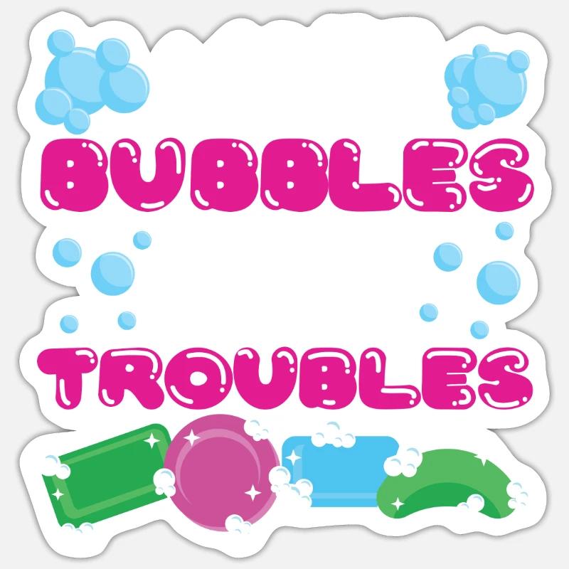 Fabrication de savon Fabriquant plus de bulles Sticker taille S (10 x 10 cm)