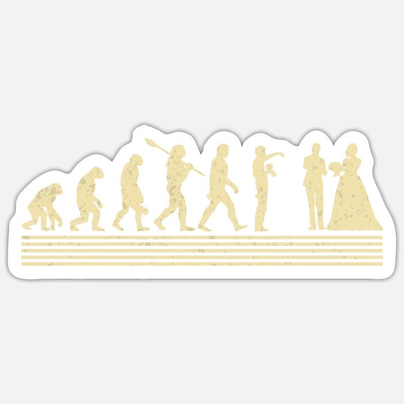 Évolution du photographe de mariage Sticker taille S (10 x 10 cm)