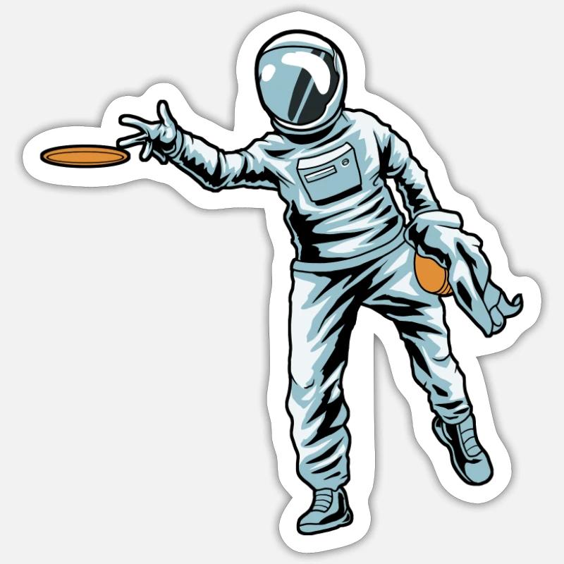 Frisbee Golf - Sticker size S (10 x 10 cm) - white matte