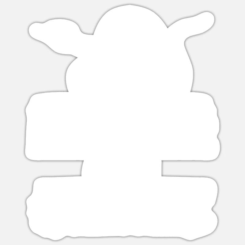 Boa Constrictor Serpent - Sticker taille S (10 x 10 cm) - blanc mat