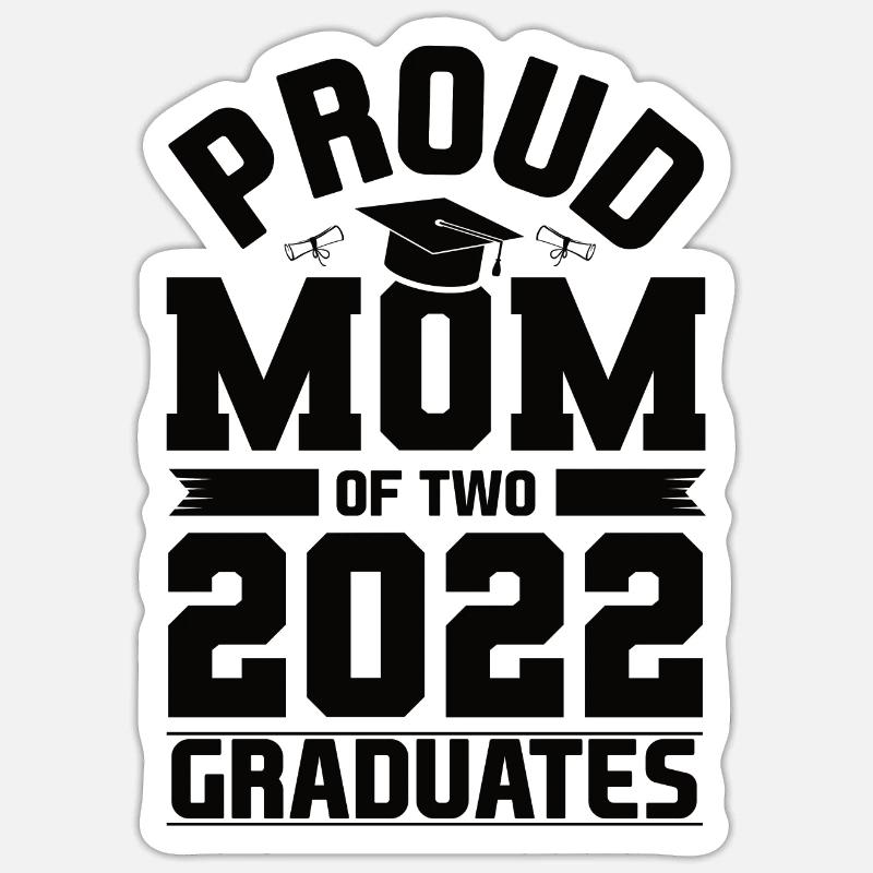 Masterabschluss Mutter Mama Master Abschluss 2022 Sticker Größe S (10 x 10 cm)