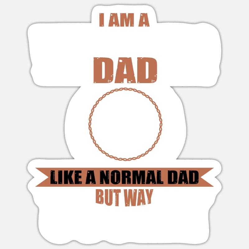 Sculpter papa Sticker taille S (10 x 10 cm)
